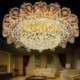 Bedroom Living Room European LED Flush Mount Crystal Ceiling Light