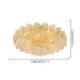 Bedroom Living Room European LED Flush Mount Crystal Ceiling Light