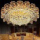 Bedroom Living Room European LED Flush Mount Crystal Ceiling Light