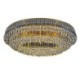 European Oval Light Living Room Lobby LED Flush Mount Crystal Ceiling Light