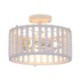 3-Light Ceiling Lighting For Entryway Foyer Wood Bead Ceiling Lamp