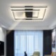 Simplicity Acrylic Surface Mount Panel Light Modern Led Ceiling Lamp Black White