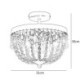 For Bedroom, Modern Crystal Chandelier Flush Mount Raindrop Ceiling Lamp