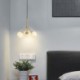 Bedroom Office Nordic Brass Pendant Light Creative Glass Ball Lighting