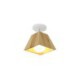 Nordic Four Prism Rotatable Ceiling Spotlight in Wood