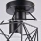 Flush Mount Metal Cage Ceiling Light