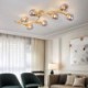 Branch Flush Mount Glass Globe Ceiling Light Living Room Bedroom Modern Minimalist