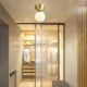 Aisle Lighting Nordic Brass Mini Flush Mount Ceiling Light Foyer Hallway