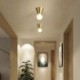 Living Room Aisle Nordic Brass Mini Flush Mount Ceiling Light