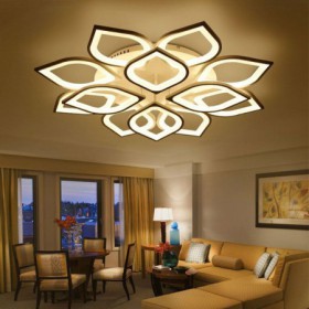 Bedroom Study Modern Simple LED Flush Mount Acrylic Petal Ceiling Light