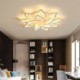 Living Room Office Modern Simple LED Flush Mount Acrylic Sunflower Shaped Ceiling Light