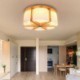 Simple Modern Glass Lamphade Ceiling Light Study Bedroom