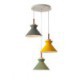 Simple Iron Arti Three Light Restaurant Office Nordic Macaron Kitchen Island 3-Light Pendant Lighting