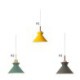 Simple Iron Arti Three Light Restaurant Office Nordic Macaron Kitchen Island 3-Light Pendant Lighting