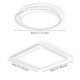 Living Room Bedroom Light Modern Simple LED Flush Mount Geometric Ceiling Light Square Frame Lamp