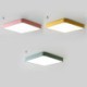 Energy Saving Ceiling Light Simlpe LED Flush Mount Thin Square Light Study Living Room Bedroom Light