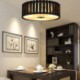 Living Room Bedroom Study Kid's Room Lighting Large Bamboo Flush Mount Creative Ceiling Light