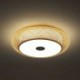 Living Room Bedroom Study Dining Room Lighting Modern Bamboo Flush Mount Woven Ceiling Light