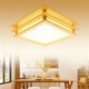 Wooden Ceiling Light Living Room Bedroom Study Lighting Nordic Cuboid LED Ceiling Light