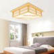 LED Ceiling Light Bedroom Study Lighting Creative Wooden Ceiling Light