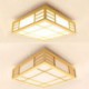 Creative Modern LED Ceiling Light Bedroom Study Lighting Solid Wood Ceiling Light