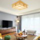 Interlaced Lines LED Ceiling Light Living Room Bedroom Study Lighting Contemporary Wooden Ceiling Light