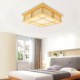 Interlaced Lines LED Ceiling Light Living Room Bedroom Study Lighting Contemporary Wooden Ceiling Light