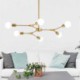 Nordic Simple Pendant Light Black/Golden Pendant Light Electroplating Y Shape Branch Pendant Light