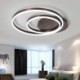 Modern Simple Metal + Acrylic Spray Painting LED Ceiling Light Halo Shaped Energy Saving Light Flush Mount LED Ceiling Light