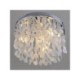 Flush Mount White Shell Crystal Light (Chrome Finish)