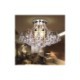 3-Light Chrome Modern Crystal Chandelier Flush Mount Ceiling Light