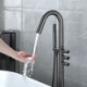 Floor Mounted Bath Shower Mixer Tap Luxury Freestanding Bathroom Tub Shower Faucet