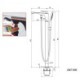 Contemporary Floor Mounted Standing Bathtub Faucet with Adjustable Hand Shower