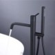 Bathtub Faucet Floor Mount Freestanding Tub Filler Standing With Handheld Shower Mixer Taps