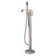 Swivel Waterfall Spout Crane Bath Shower Mixer Tap Floor Mounted Bathtub Faucet