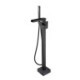 Waterfall Freestanding Bathtub Faucet Floor Mounted Bath Tub Filler Faucets High Flow