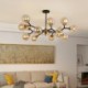 Living Room Dining Room Glass Globe Ball Chandelier Magic Bean Pendant Light