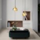 Opening Brass Mini Light Fixture Living Room Office Nordic Brass Pendant Light