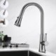 Optional Swivel Nozzle Kitchen Faucet Rotatable Three Functions Spray Head Tap Chrome/Black