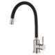 Omni-directional Rubber Kitchen Tap in Elegant Black