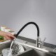 Omni-directional Rubber Kitchen Tap in Elegant Black