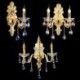 Luxurious Wall Sconce Crystal Drop Decoration Lamp Bedside Hallway Lighting European Wall Lamp