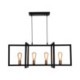 4-Light Industrial Style Pendant Lighting For Entryway Hallway Dining Room