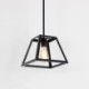 Industrial Mini Metal Ceiling Light Trapezoidal Shape Island Rustic Farmhouse Pendant Light