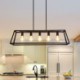 Trapezoidal Hanging Ceiling Light with Industrial Metal Pendant