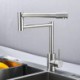 Cool Unique Retractable Tap Brushed Nickel Pot Filler Kitchen Sink Faucet