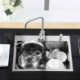 TopMount Stainless Steel Single Bowl Kitchen Sink with Drain Basket