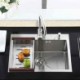 TopMount Stainless Steel Single Bowl Kitchen Sink with Drain Basket