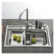 Topmount Single Bowl Stainless Steel Kitchen Sink 18in (Faucet Not Included)