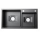 Double Bowl Thicken Handmade Black Stainless Steel Kitchen Sink